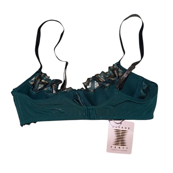 Savage X Fenty NWT Shining Star Embroidered Unlined Demi Bra women’s size 34B - Picture 7 of 13
